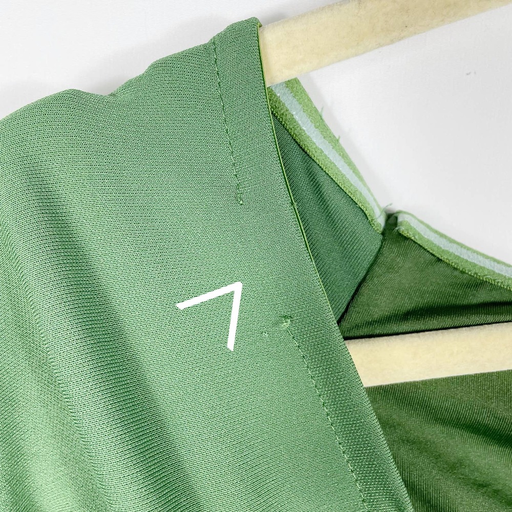 SOLD-Camila Coelho Maeve Midi Dress in Basil Green Sz S Jersey Stretch Side Slit - Picture 8 of 11